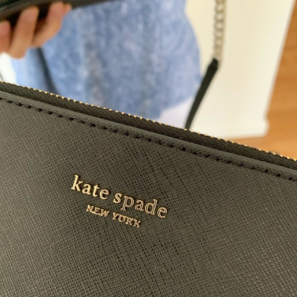 KATE SPADE CAMERON DOUBLE ZIP SMALL CROSSBODY BLK - Picture 6 of 7